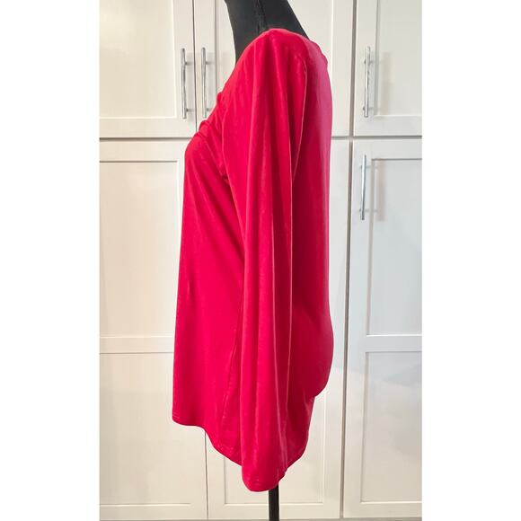 New Munki Munki Peanuts Snoopy Christmas Long Sleeve Pajama Top Women's M Sleep - Picture 5 of 7